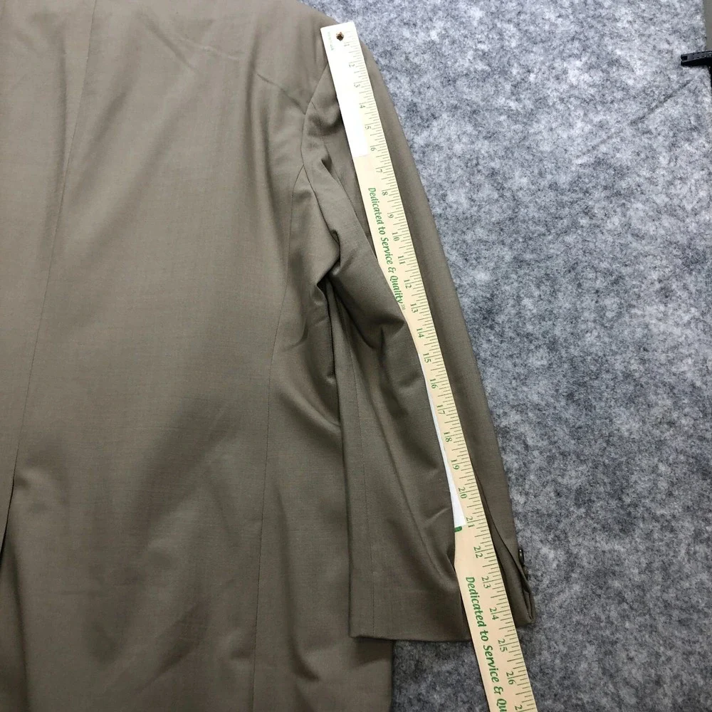 Brooks Brothers 346 Blazer Mens 50 M Tan Wool Stretch 3 Button Sport Coat Jacket